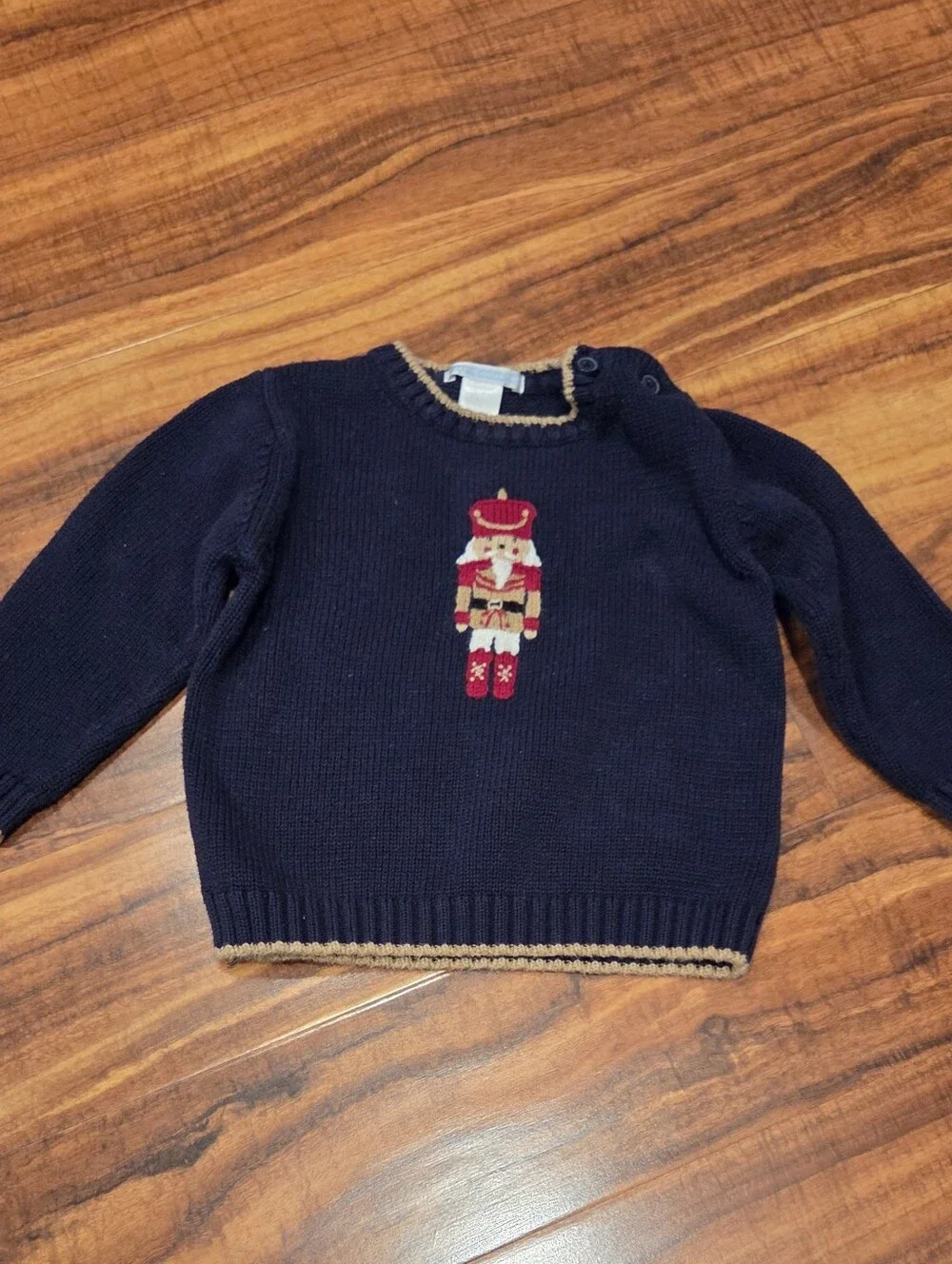 Janie and Jack EUC 18-24 Months Nutcracker Sweater, Corduroy Pants, Socks & Cap